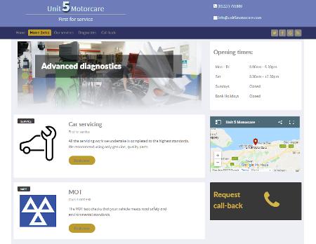 Unit 5 Motorcare - MOT centre and specialist vehicle diagnostic garage